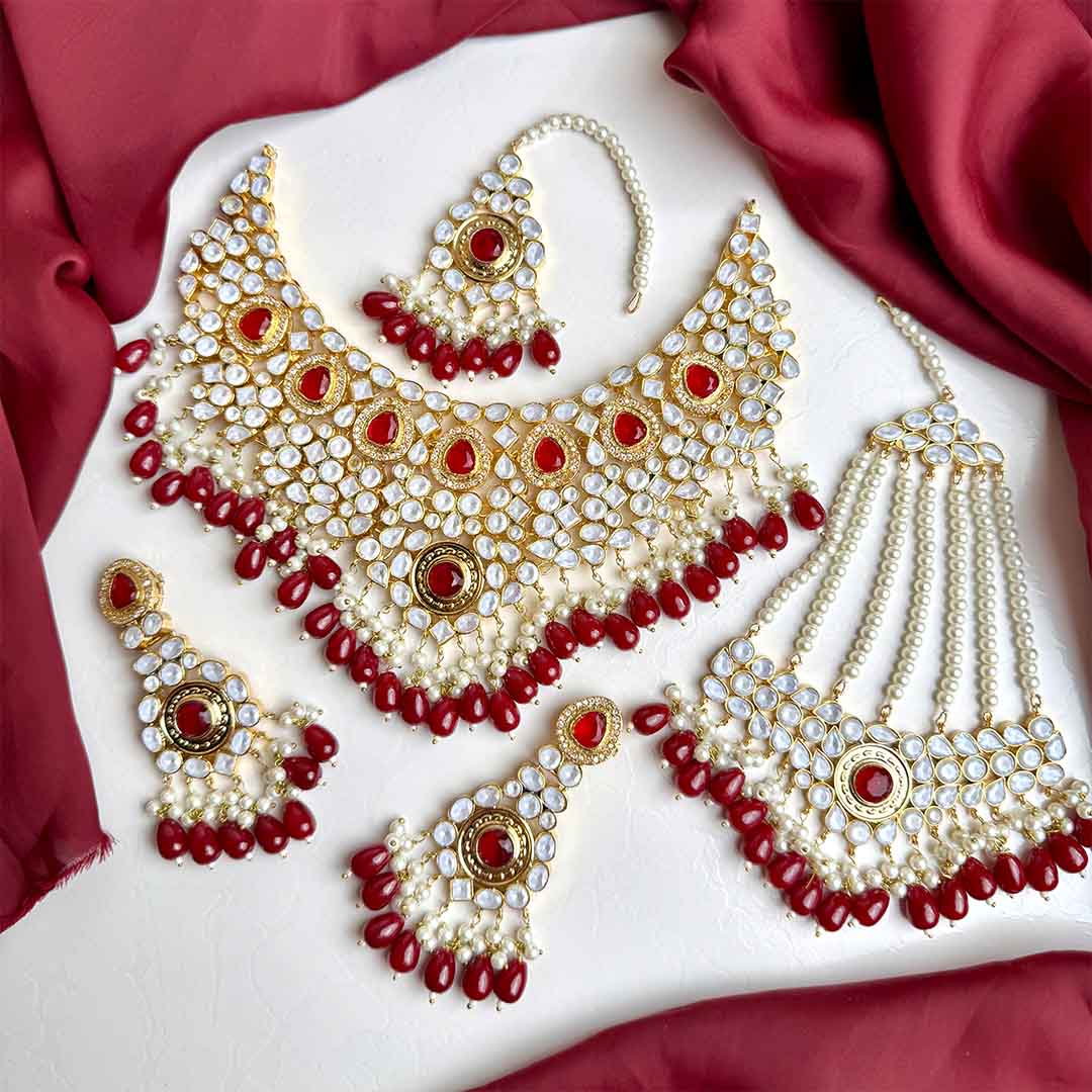 Afsheen Navrang Haar Set (Peach) main image 1