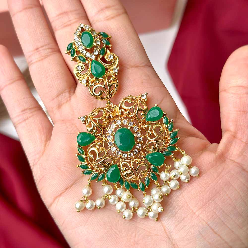 Aiza Earrings (Green)