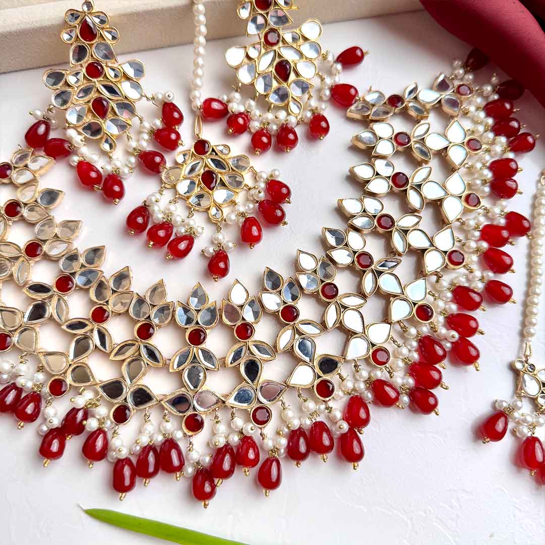 Savera Bridal Set (Maroon)