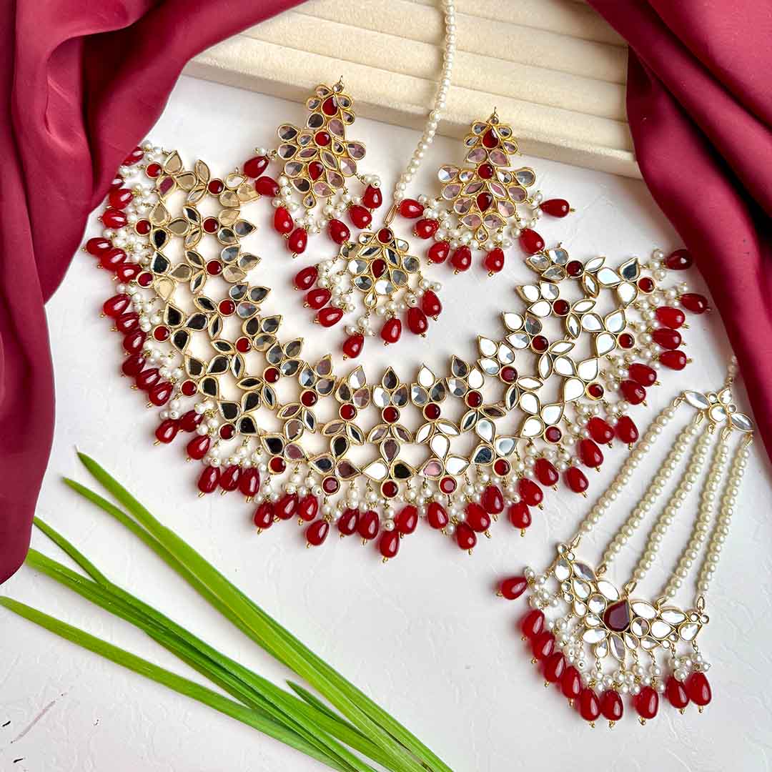 Savera Bridal Set (Maroon)