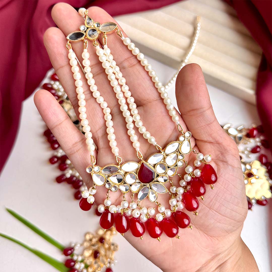 Savera Bridal Set (Maroon)