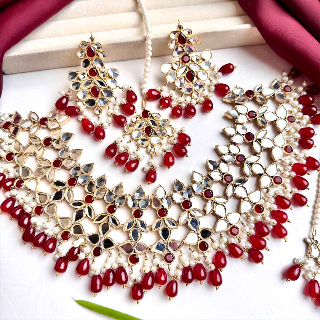 Savera Bridal Set (Maroon)