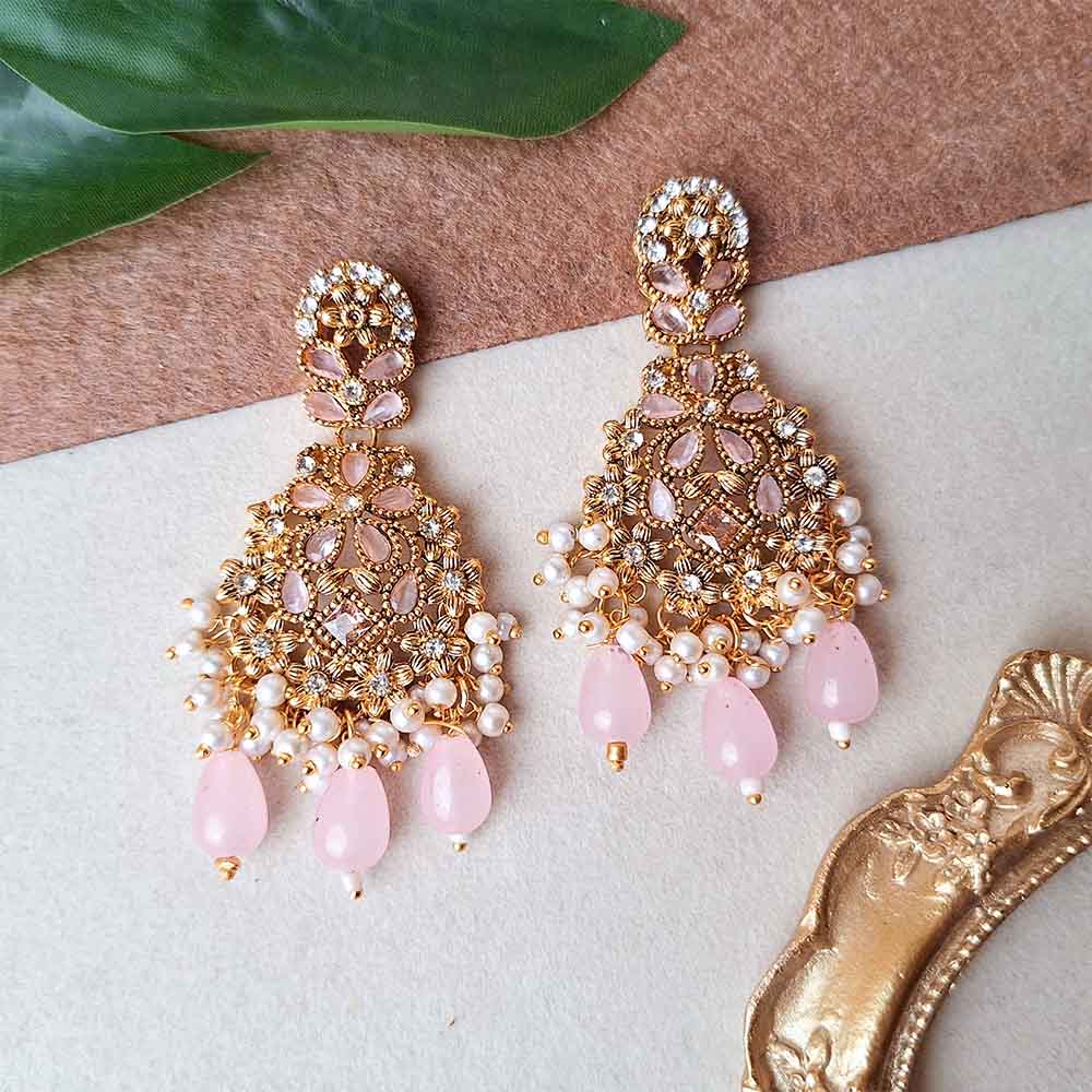 Zarmin Earrings (Baby Pink)