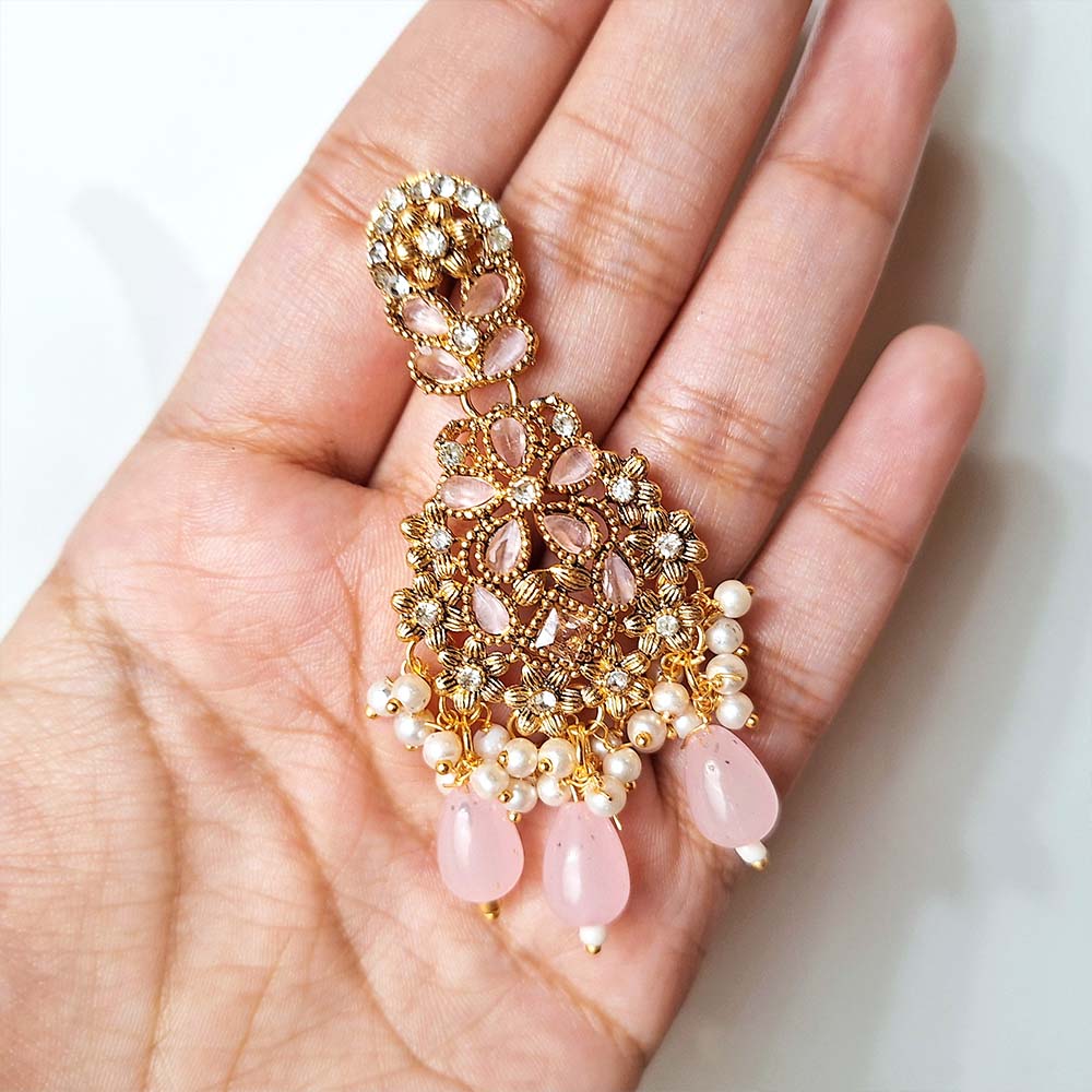 Zarmin Earrings (Baby Pink)