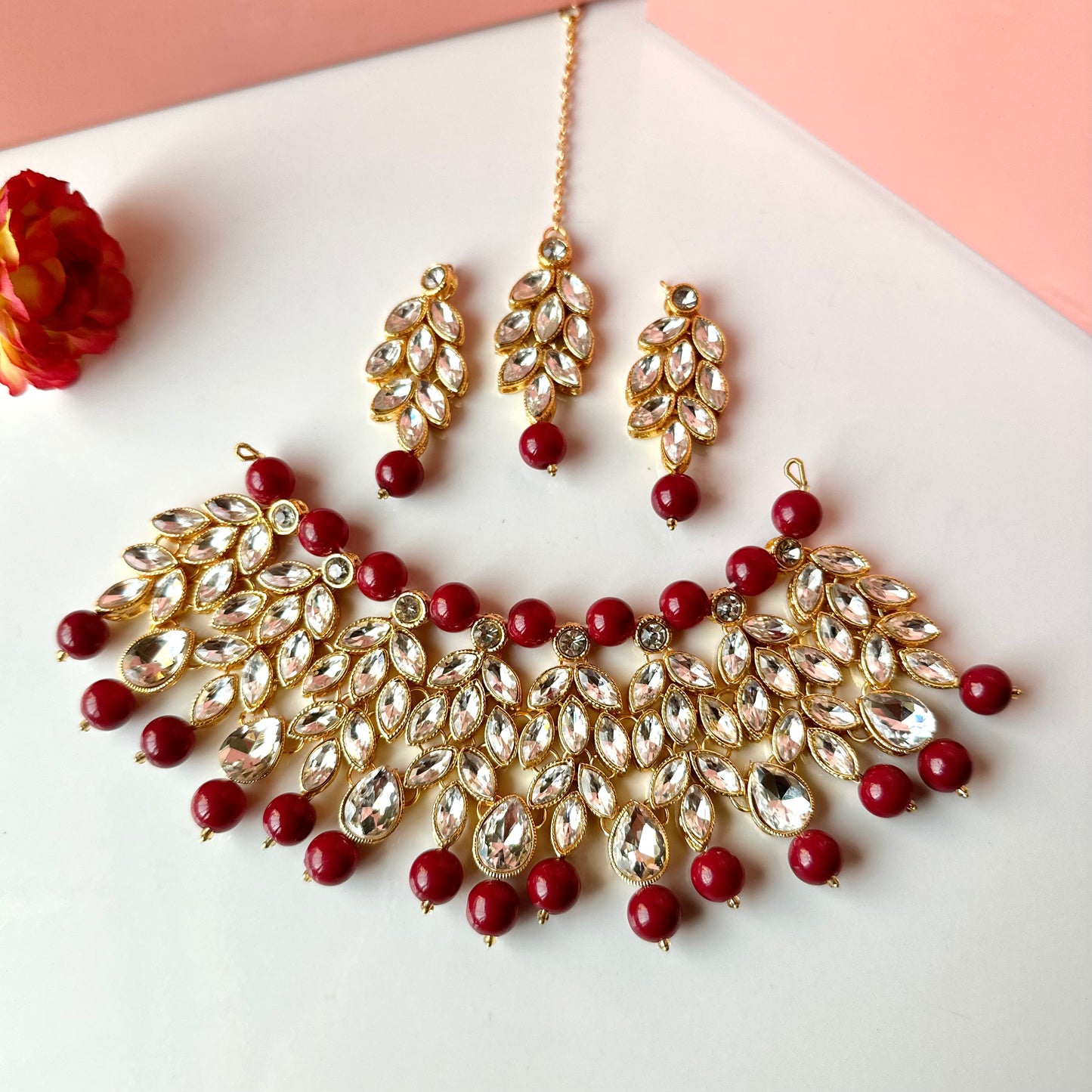 Anaaya Set (Maroon)