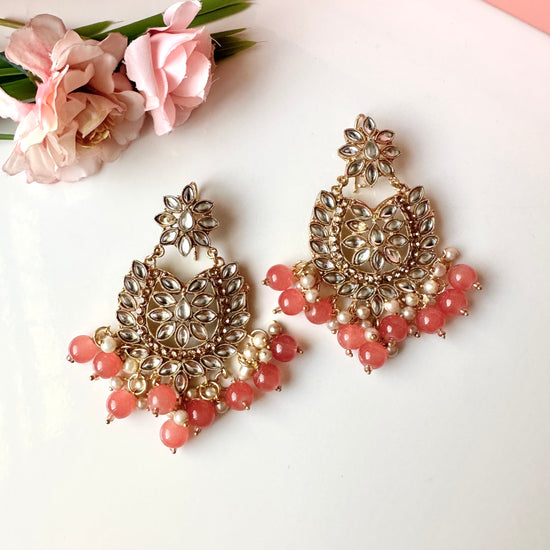 Sameera Earrings (Peach)
