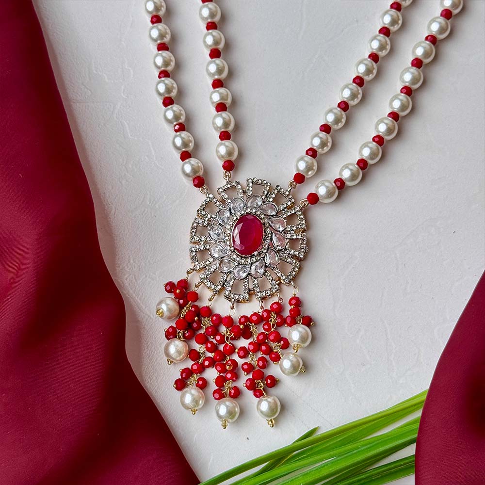 Mehreen Maala Set (Maroon)