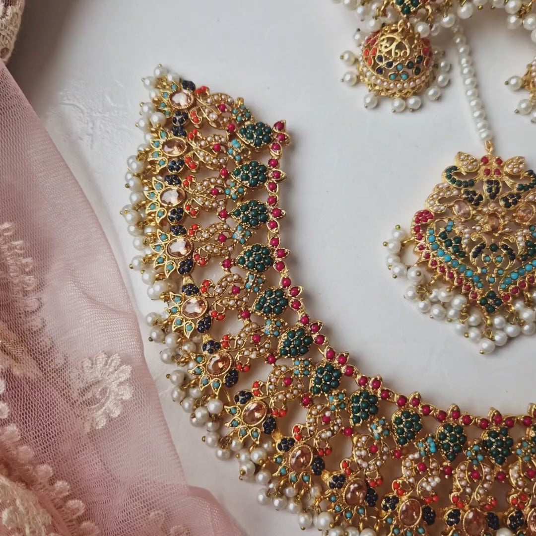 Load and play video in Gallery viewer, Safeena Bridal Set