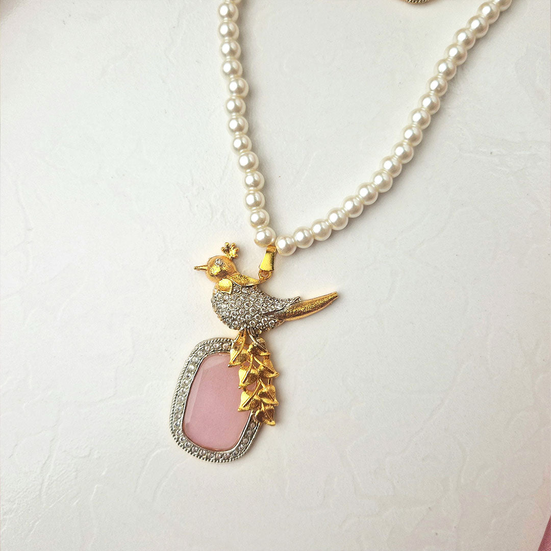 Bird Maala Set (Baby Pink)