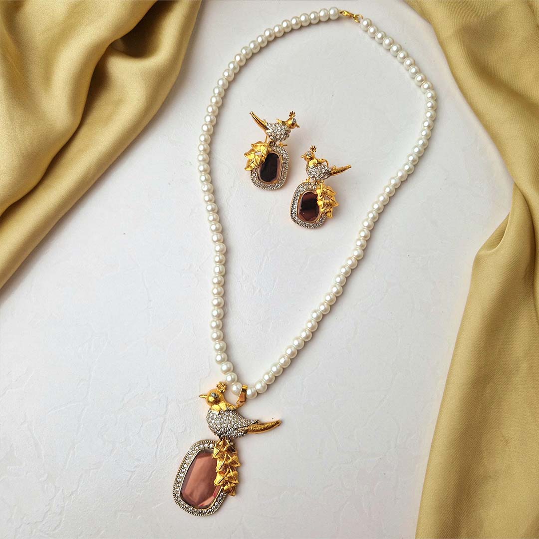 Bird Maala Set (Rose Champagne)