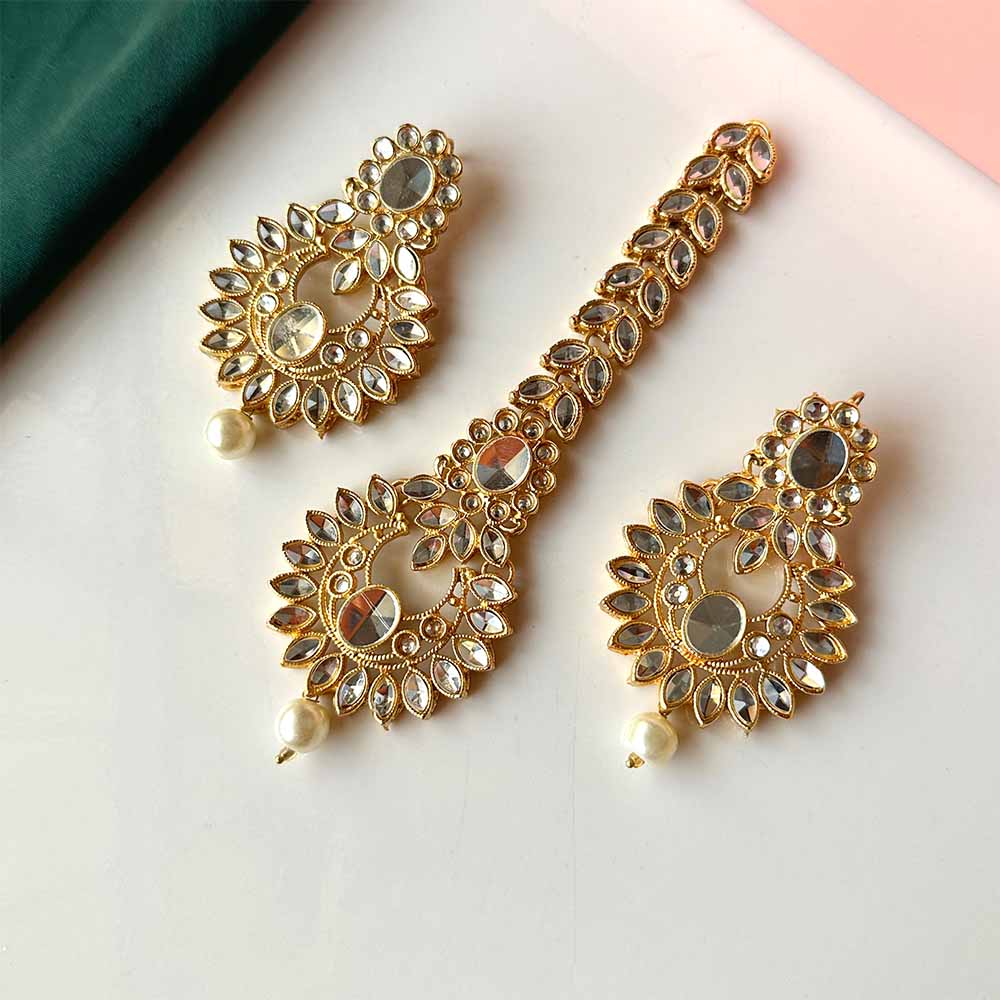 Iqra Earrings and Teeka Set - Alita Accessories