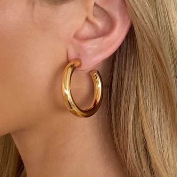 Chunky Hoops Earrings