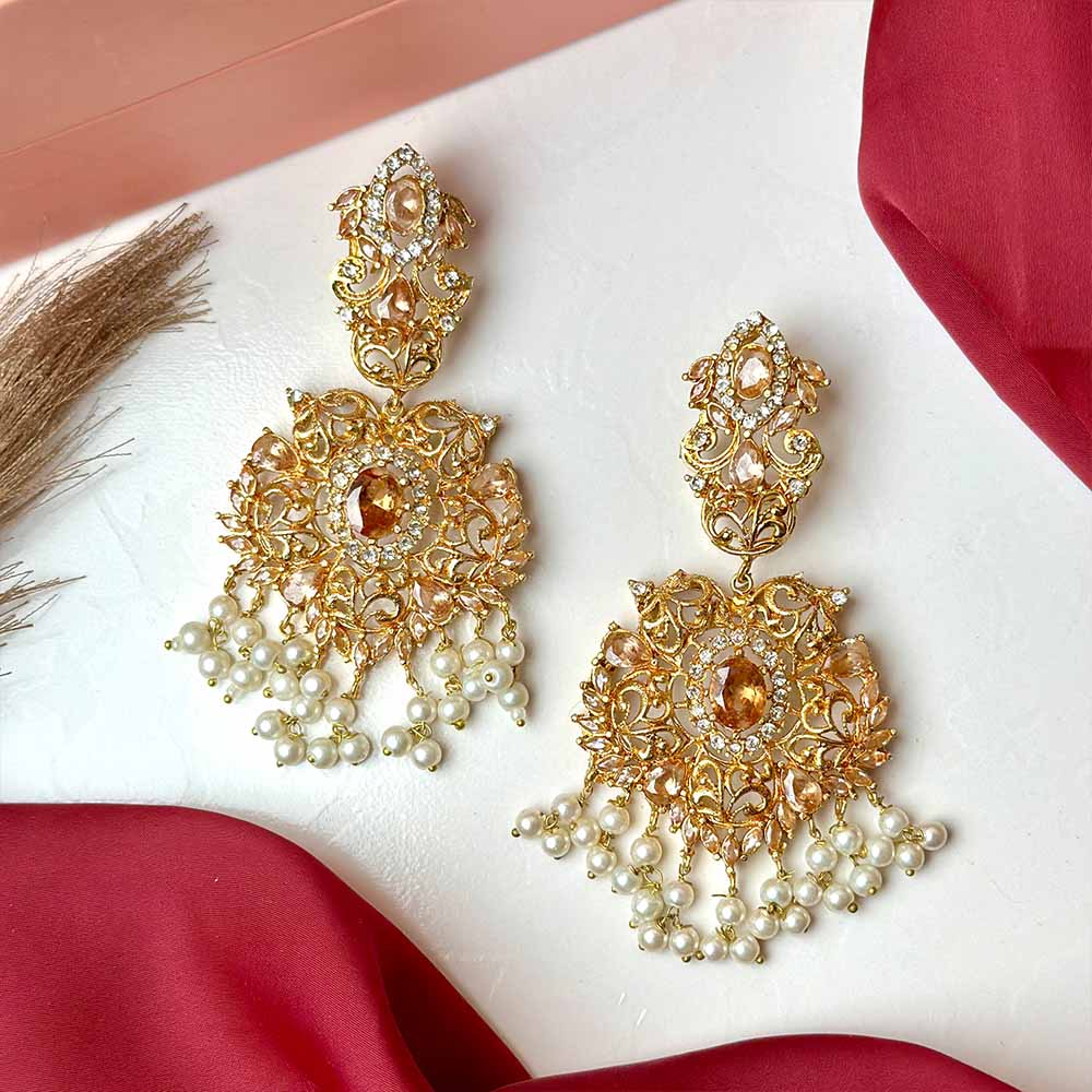 Load image into Gallery viewer, Aiza Earrings (Champagne)
