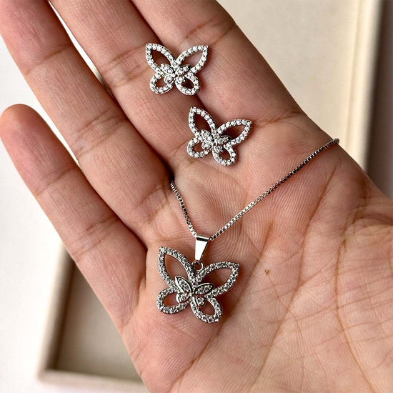 Butterfly Pendant Set