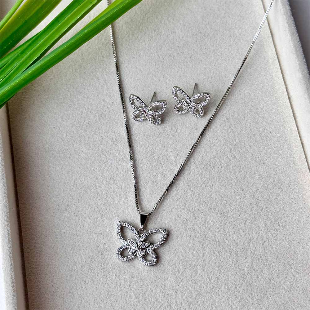 Butterfly Pendant Set