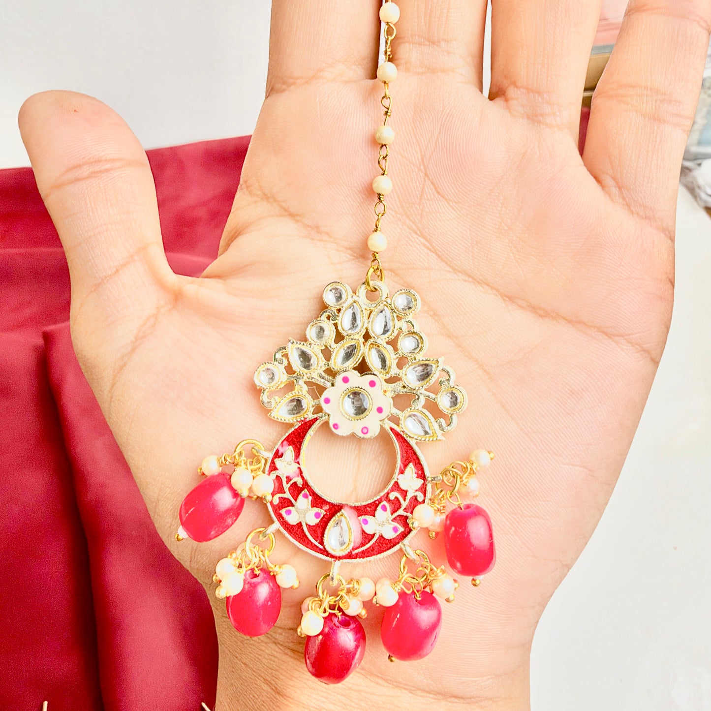 Chaand Baali (Red)