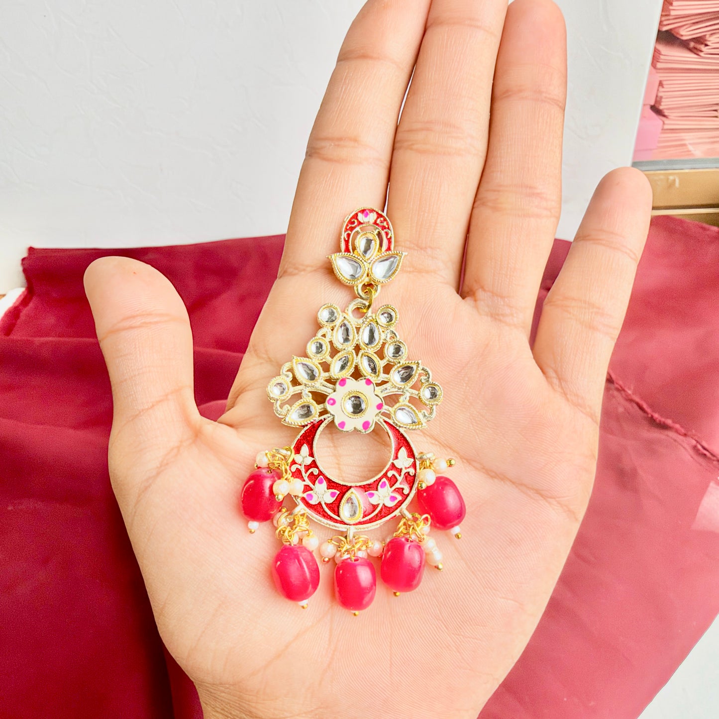 Chaand Baali (Red)