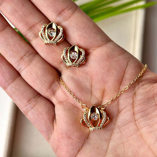 Crown Pendant Set