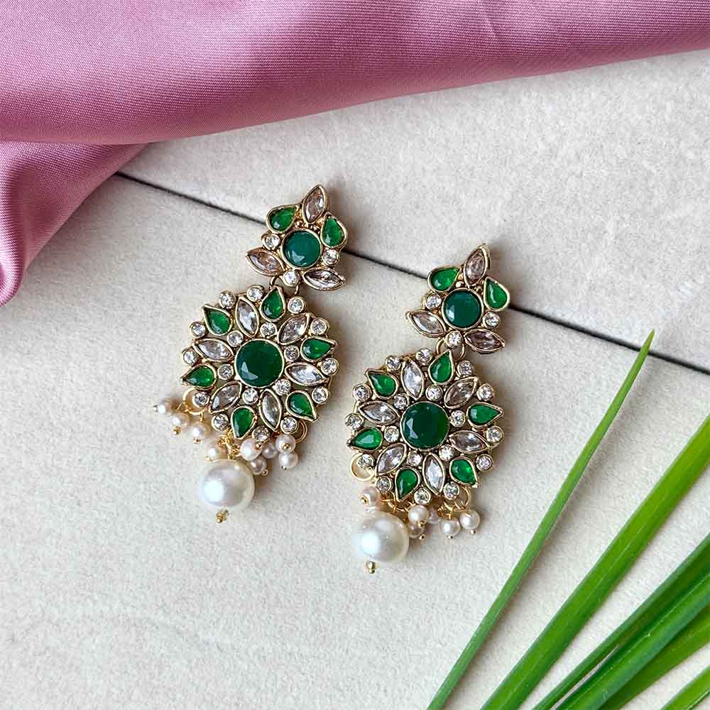 Floret Earrings (Green)