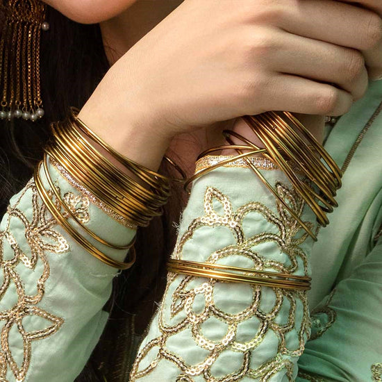 Golden Metal Bangles