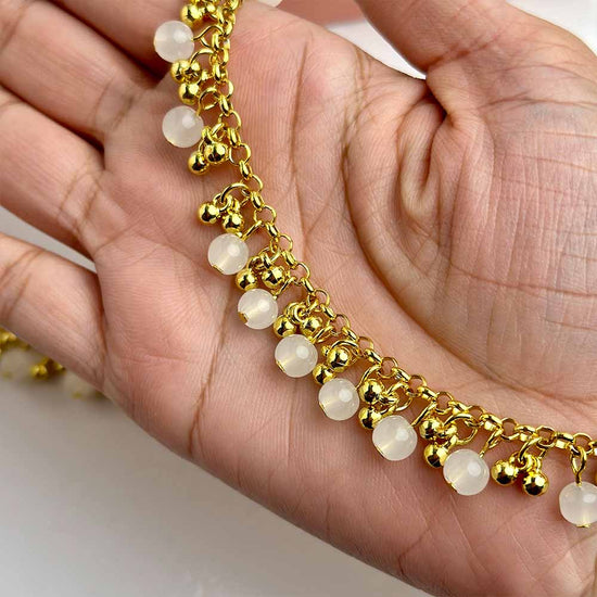 Load image into Gallery viewer, Golden Pearl Anklets
