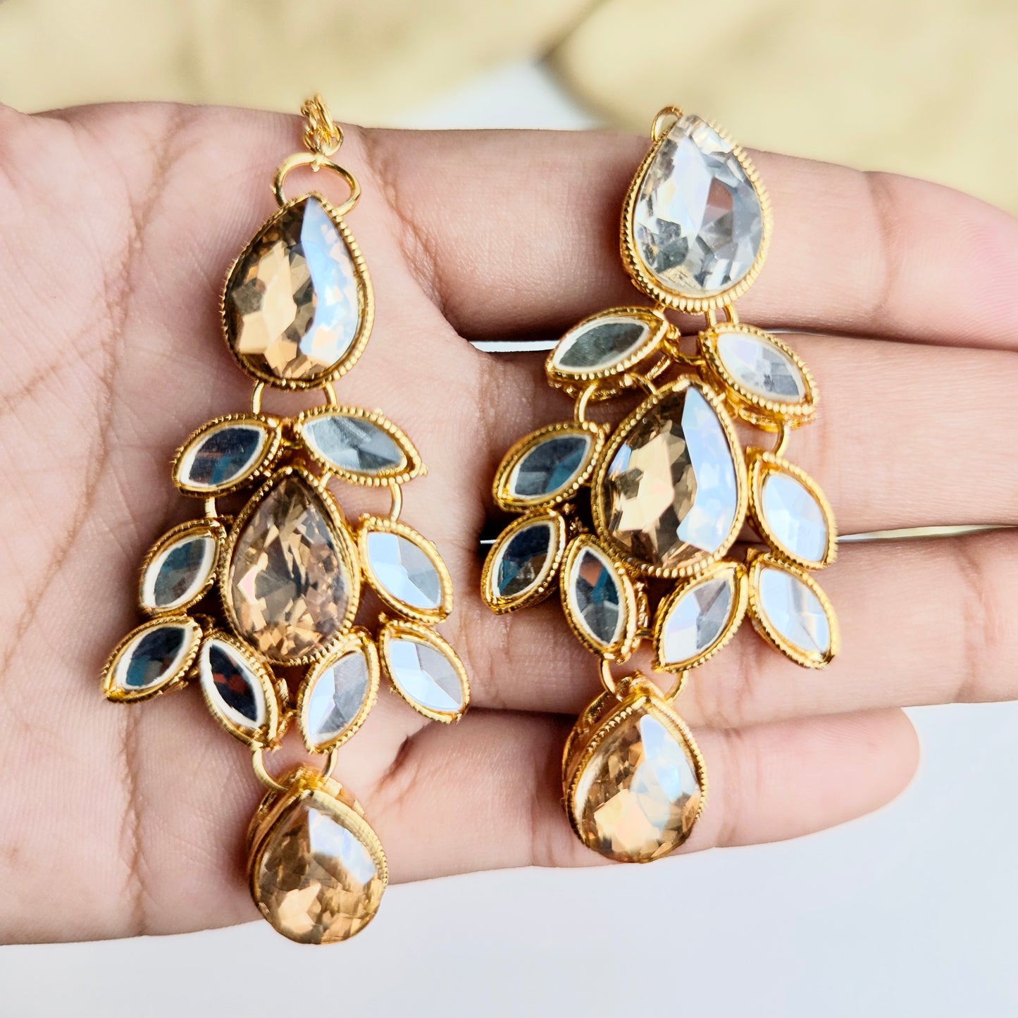 Gul-e-Shahi Necklace Set (Champagne)
