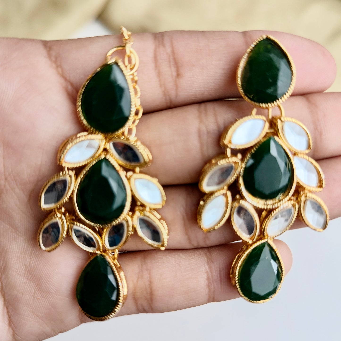 Gul-e-Shahi Necklace Set (Green)