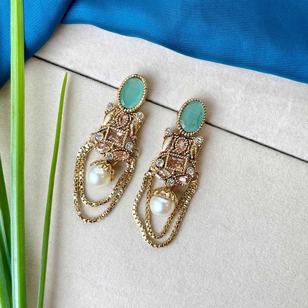 Gulrukh Earrings (Turquoise)