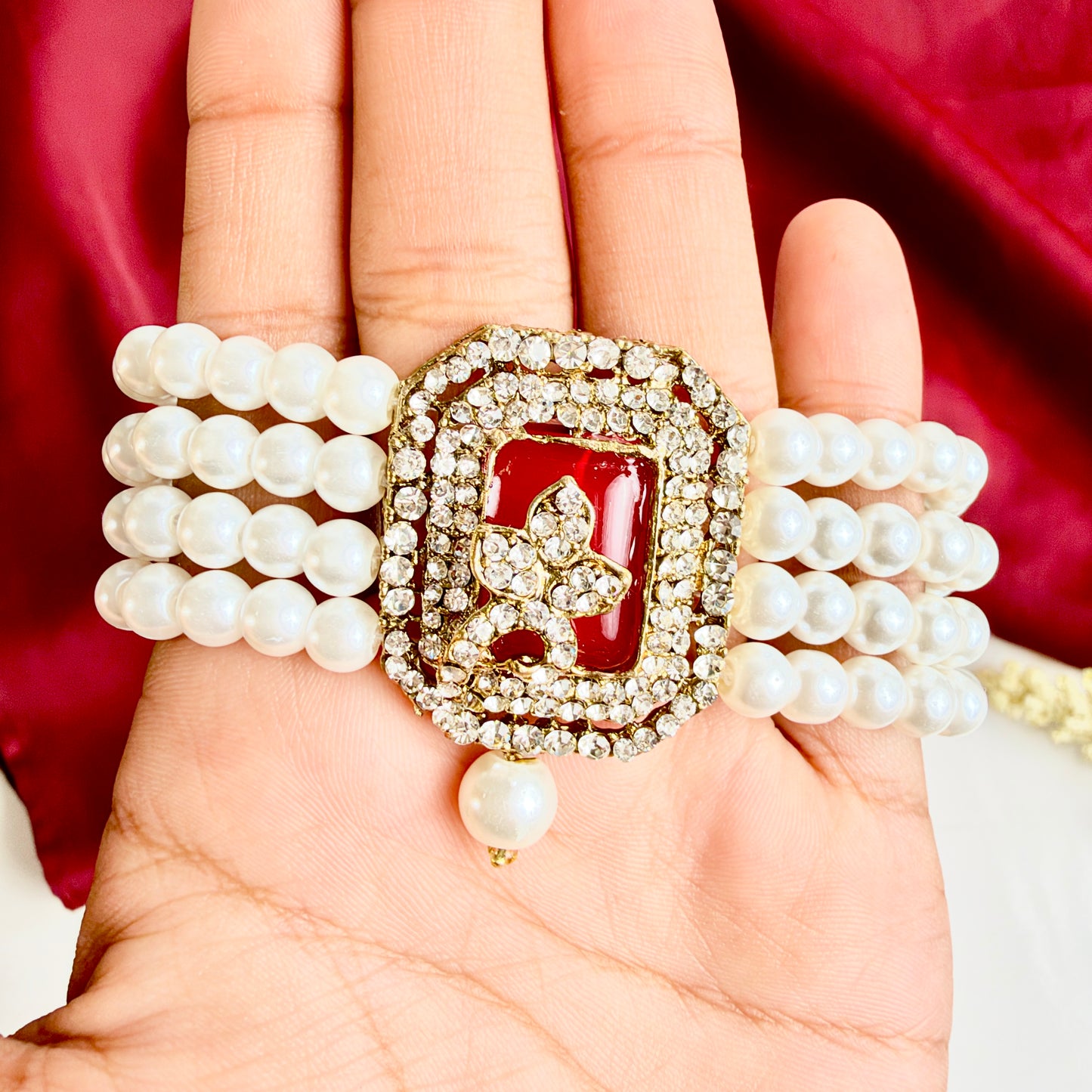 Jahanara Golden Set (Red)