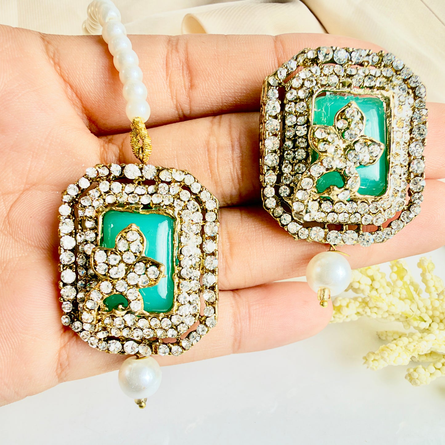 Jahanara Golden Set (Mint)