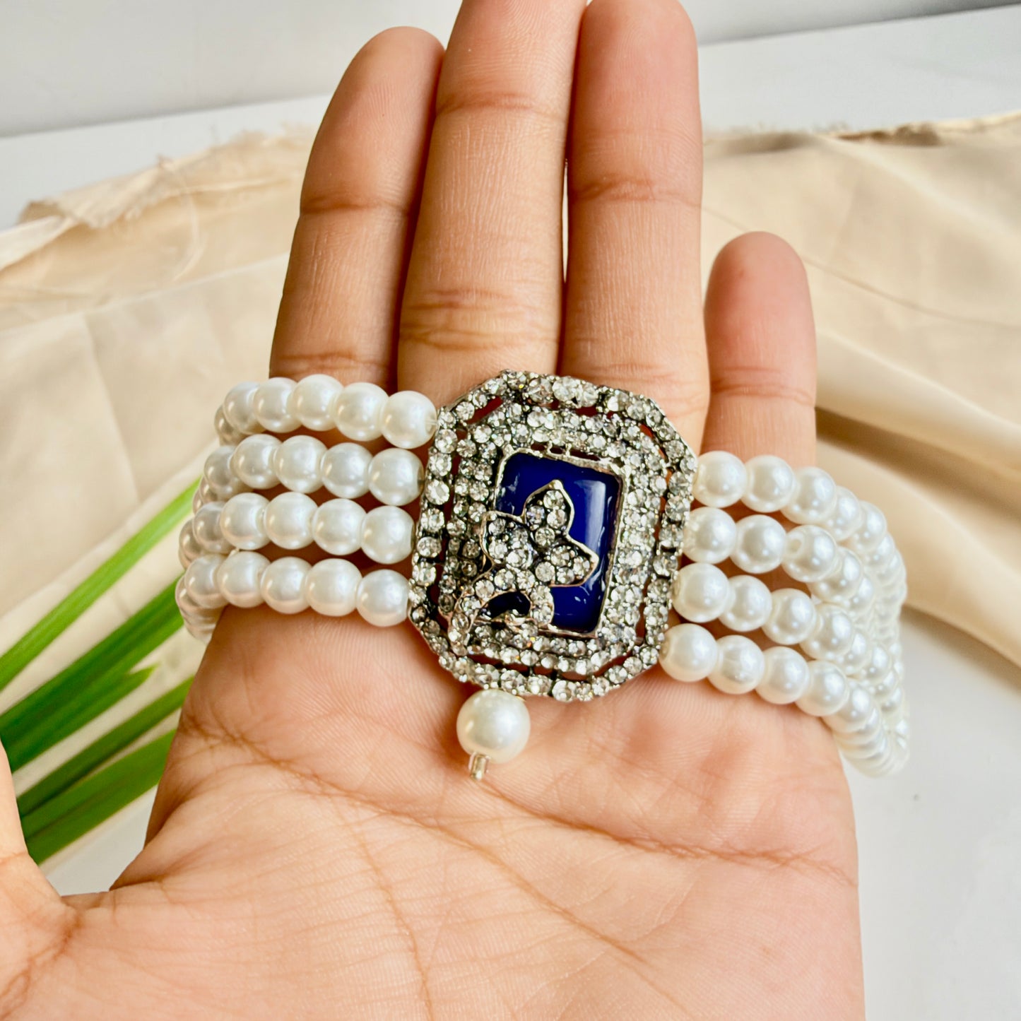 Jahanara Silver Set (Blue)