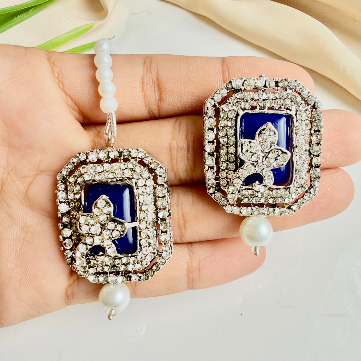 Jahanara Silver Set (Blue)