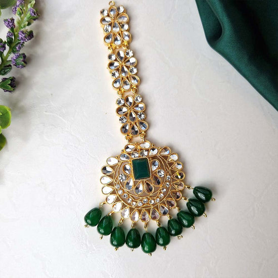 Kundan Bindiya (Green)