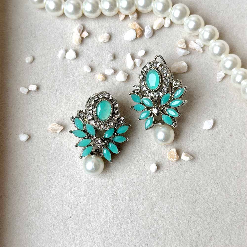 Lana Earrings (Silver Turquoise)