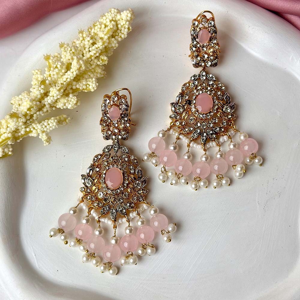 Maisha Earrings (Baby Pink)