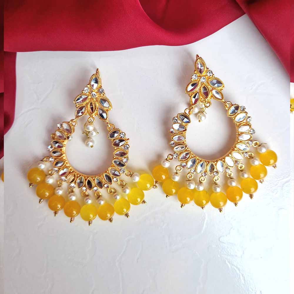 Load image into Gallery viewer, Manika Earrings/Necklace (Mustard Yellow)
