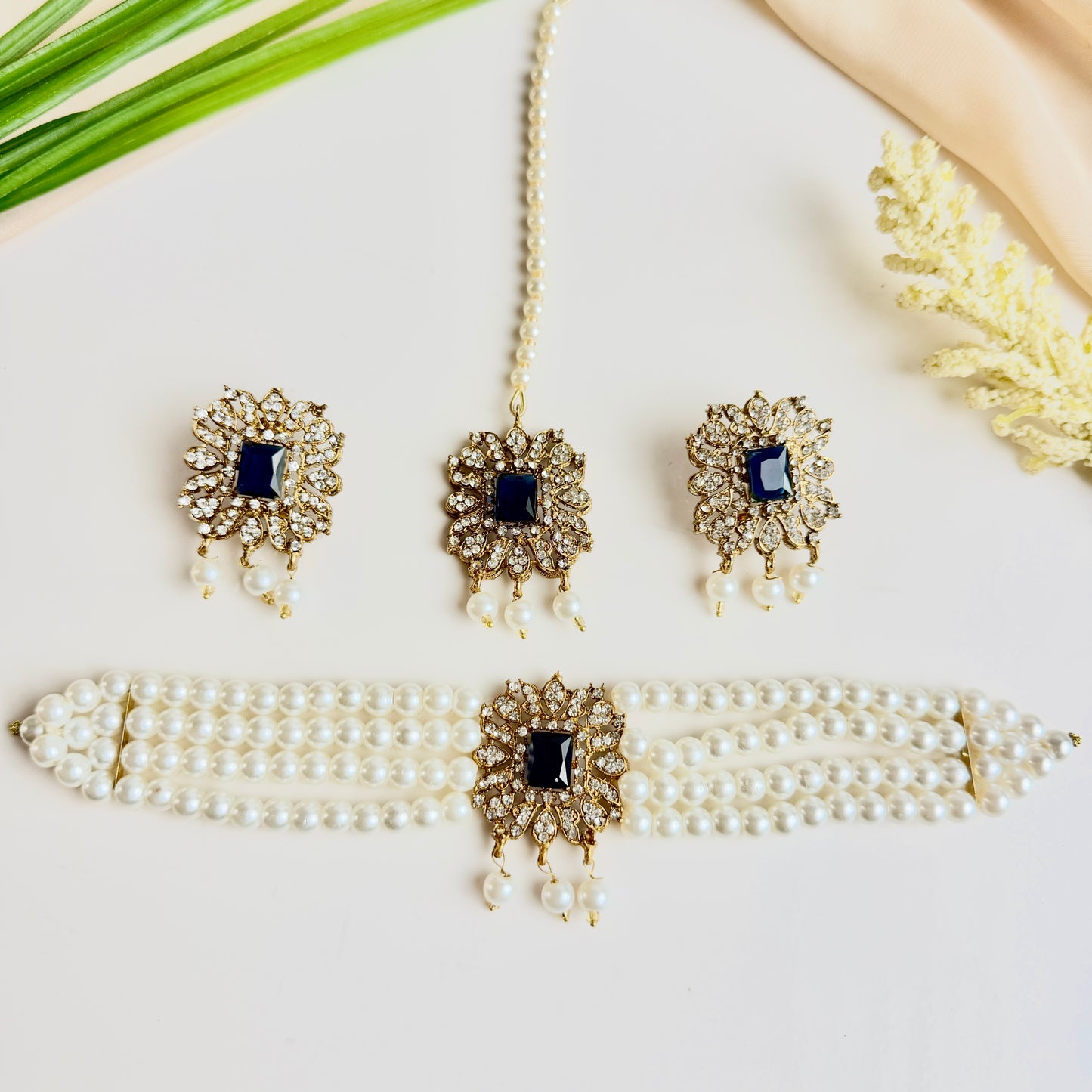 Meher Antiue Set (Blue)