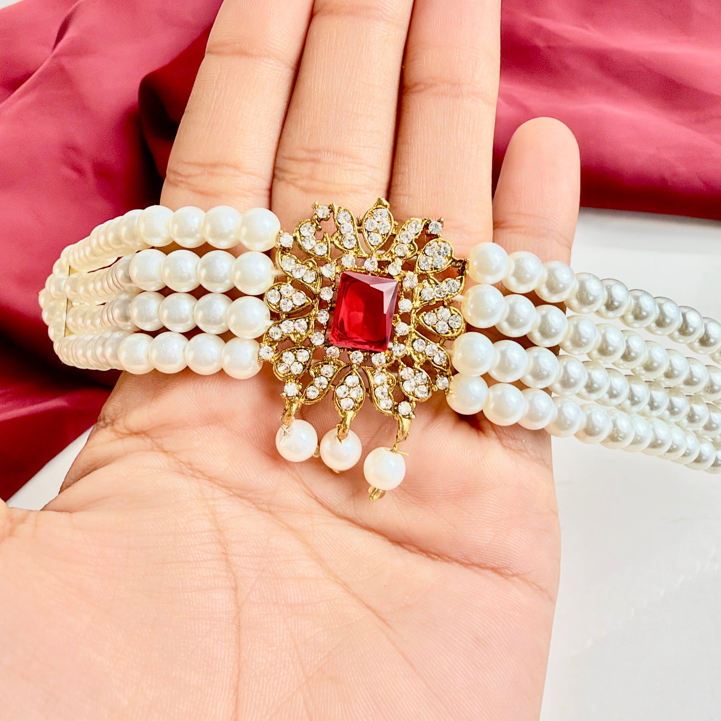 Meher Antiue Set (Red)