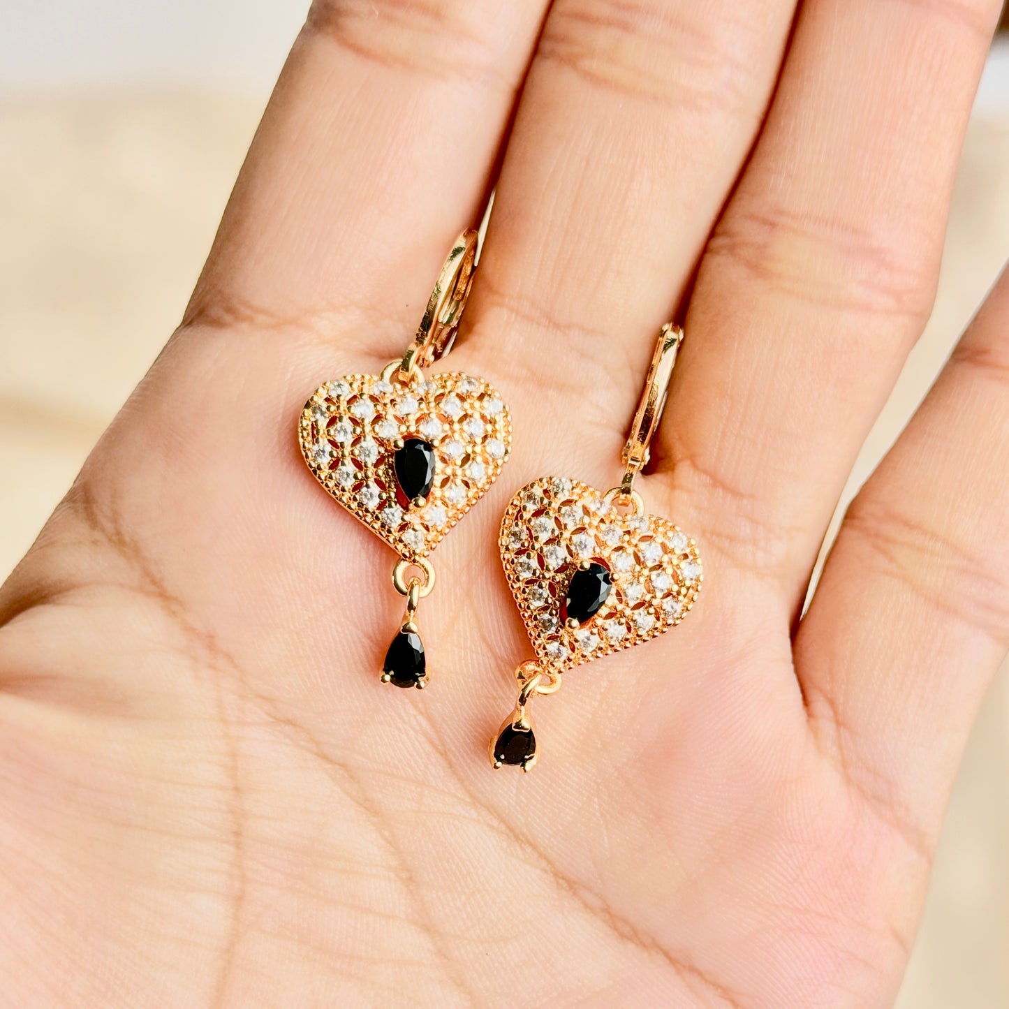 Midnight Heart Locket Set (Black)