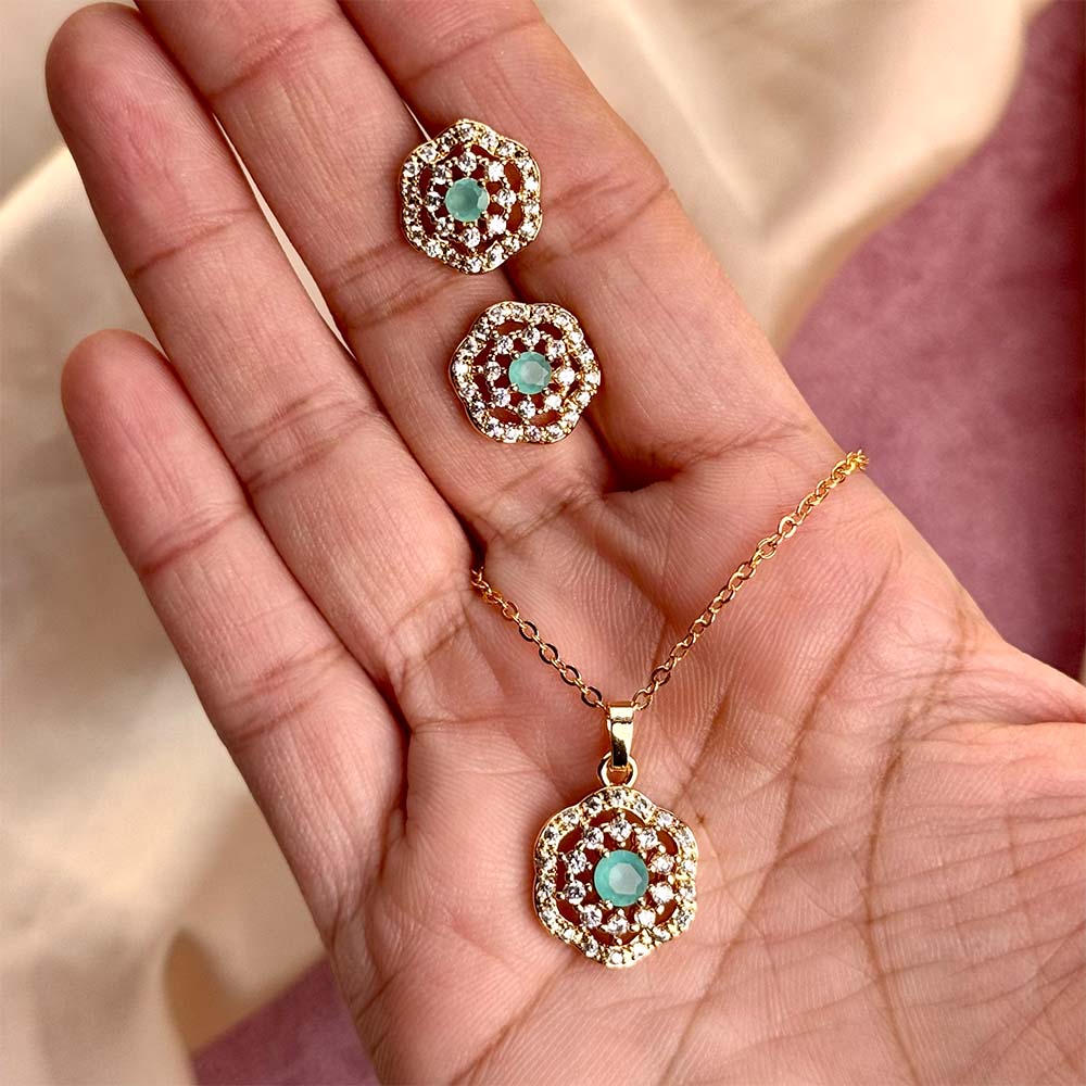 Mysa Pendant Set (Turquoise)