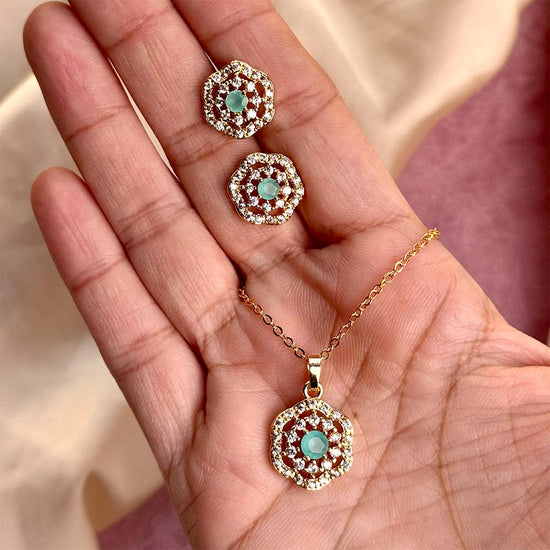 Mysa Pendant Set (Turquoise)