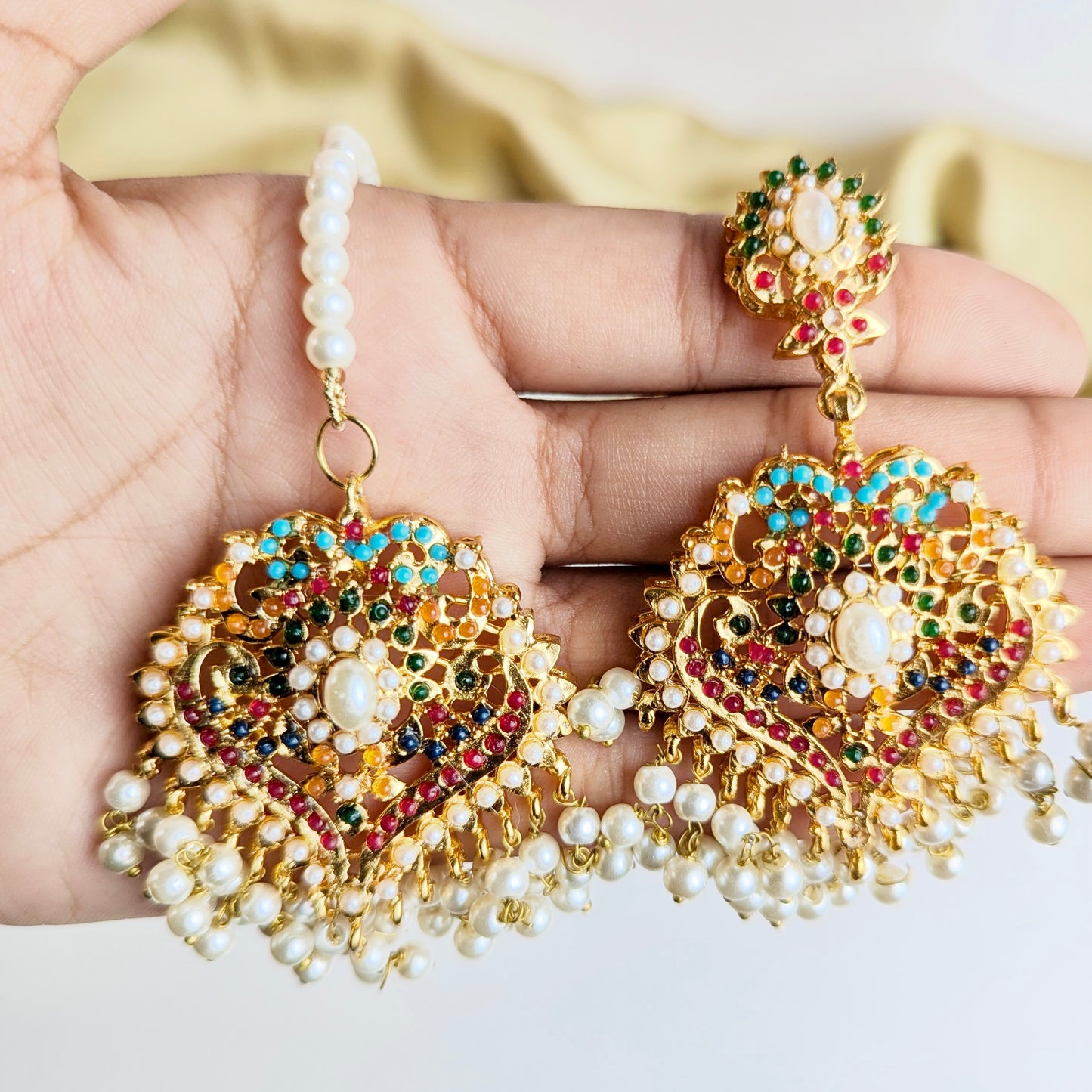 Naurattan Pearl Set (Pearl)