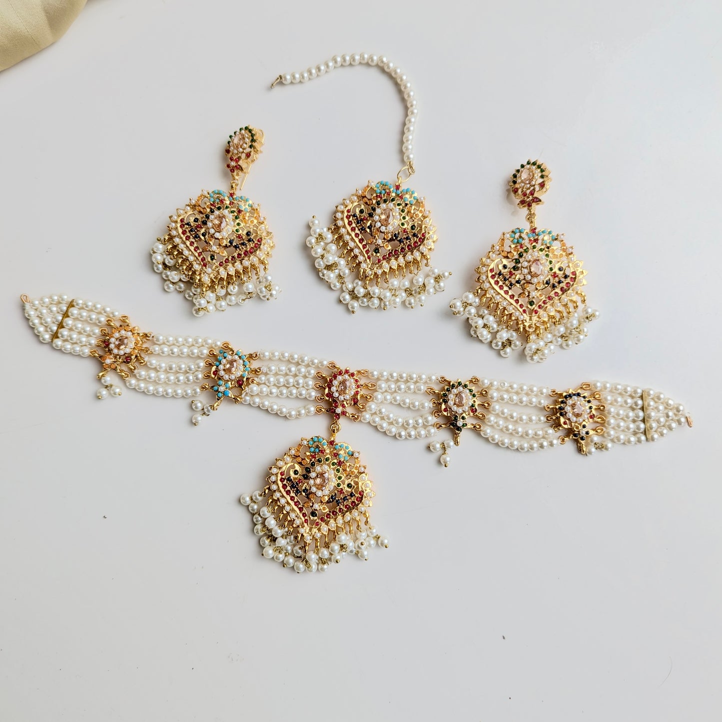 Naurattan Pearl Set (Champagne)