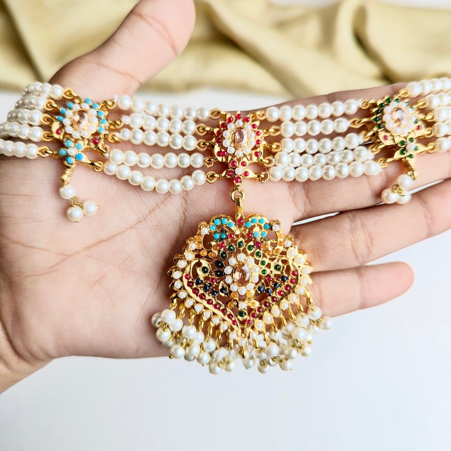 Naurattan Pearl Set (Champagne)