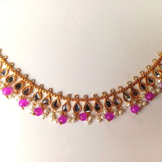 Neelum Necklace (Magenta)