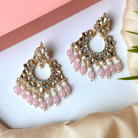 Neelum Earrings (Baby Pink)