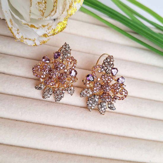 Nooria Earrings (Purple)
