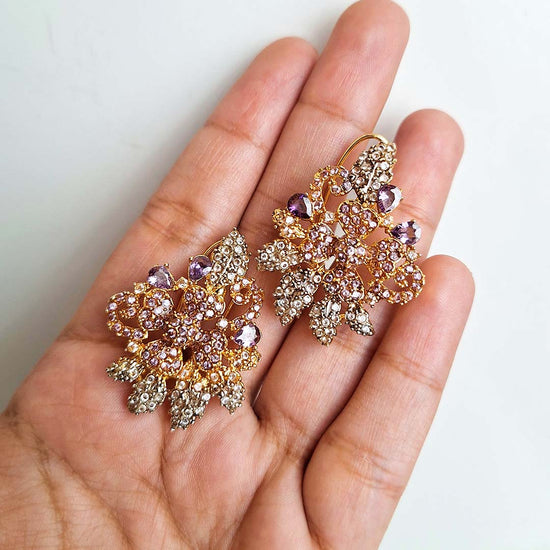 Nooria Earrings (Purple)