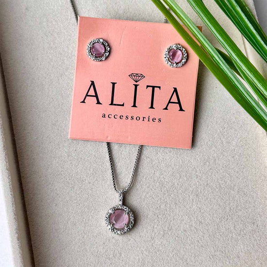 Olivia Pendant Set (Light Pink)