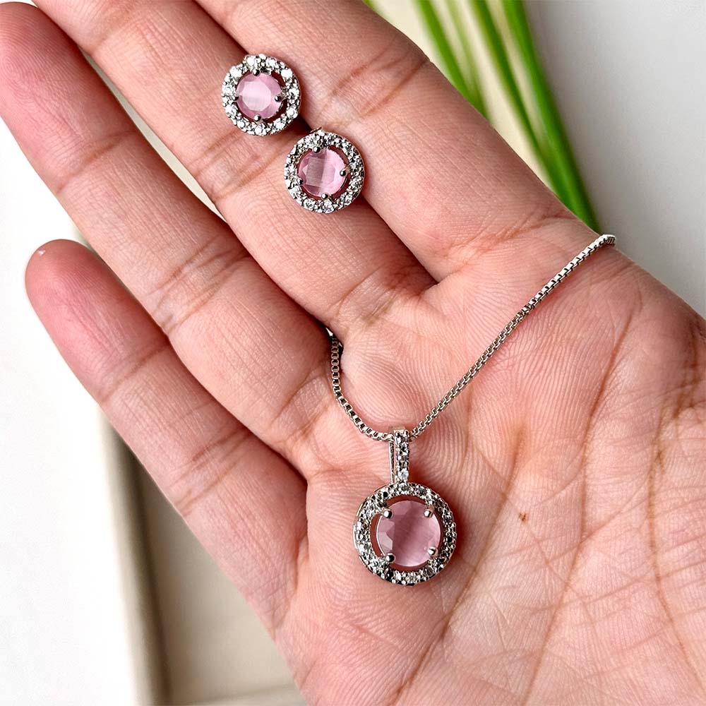 Olivia Pendant Set (Light Pink)